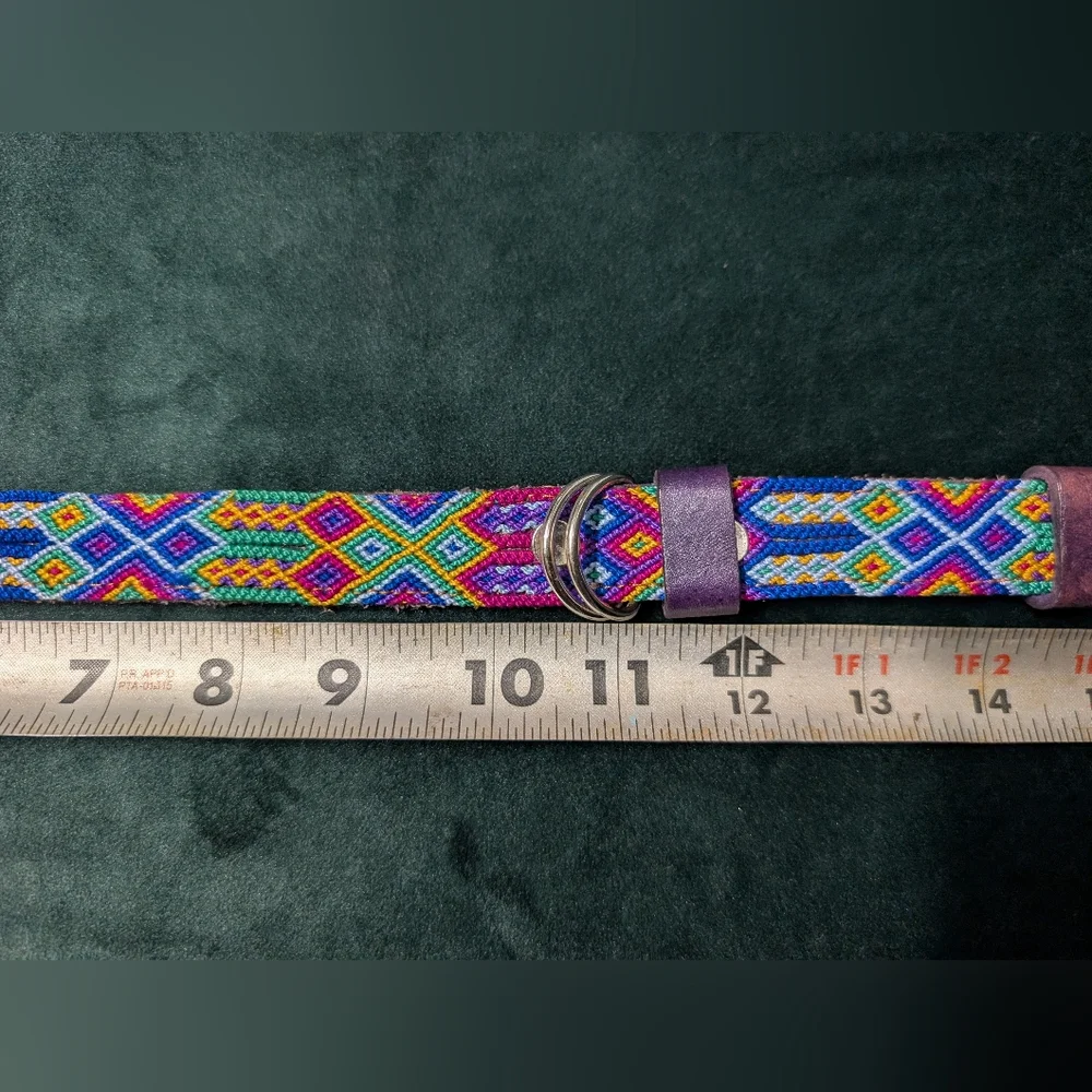 Artisan Handwoven Colorful Dog Collar